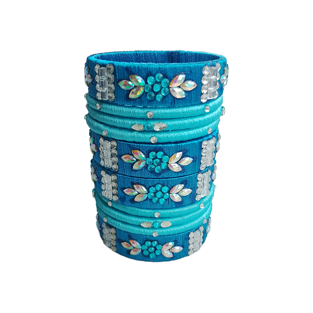 Blue Color Reshmi Churi - Image 3