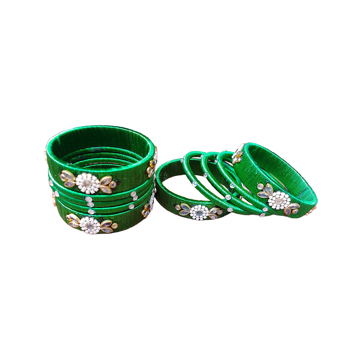 Green Color Reshmi Churi