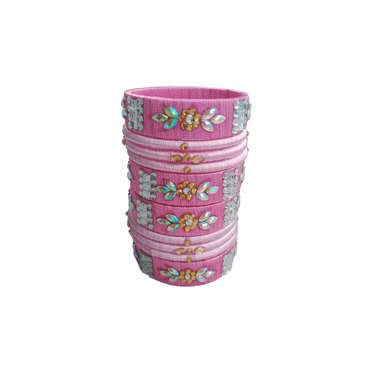 Pink Color Reshmi Churi - Image 3