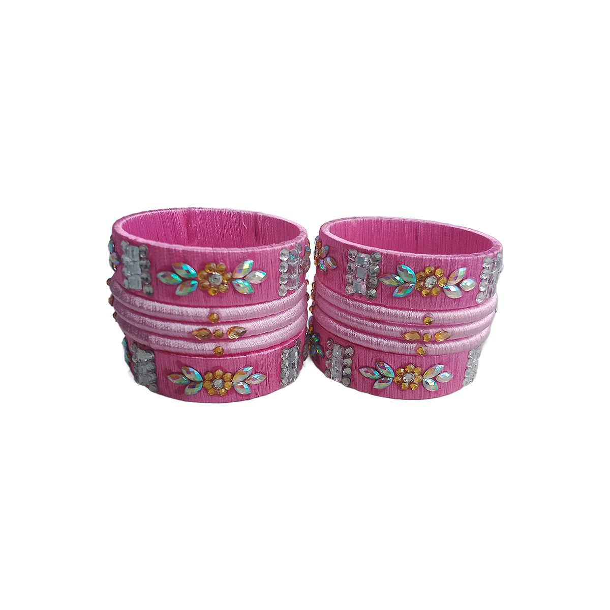 Pink Color Reshmi Churi - Image 2